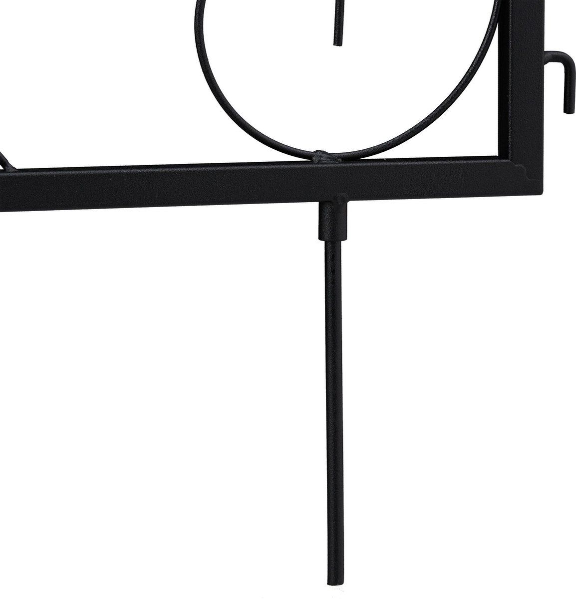 Relaxdays Metal Bed Fence, HxW: 45.5 x 226 cm, Garden Gate to Insert into the Ground, 4 Fence Sections, Gothic, Pond Black Relaxdays Metal Bed Fence, HxW: 45.5 x 226 cm, Garden Gate to Insert into the Ground, 4 Fence Sections, Gothic, Pond Black