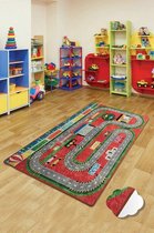 Nerge.be | Vloerkleed Kinderkamer | Station | Kinderstations Formule 1 Speelmat Roadmap Speelgoed Auto's Slaapkamer Speelkamer woonkamer Racebaan 140cm x 190cm Beste kindertapijten