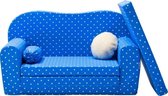 Gepetto Maxi sofa / slaapbank blauw-wit