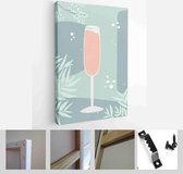 Abstract still life in pastel colors posters. Collection of contemporary art - Modern Art Canvas - Vertical - 1723909417 - 80*60 Vertical