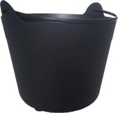 2x Heksenketel/kookpot zwart D30 x H20 cm - Halloween verkleed accessoires