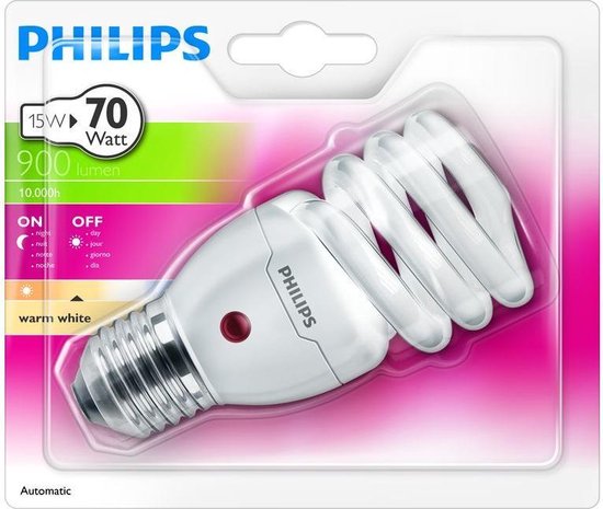 Philips Tornado automatic Ampoule à économie d'énergie spirale 15 W (70 W),  culot E27 | bol.com