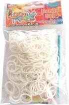 loombandjes junior rubber wit 300-delig
