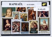 Raphael – Luxe postzegel pakket (A6 formaat) : collectie van 25 verschillende postzegels van Raphael – kan als ansichtkaart in een A6 envelop - authentiek cadeau - kado - geschenk