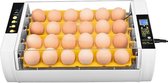 Broedmachine - 24 eieren - Broedmachine automatisch - Draait de eieren om - Incubator - Automatische temperatuurregelaar - LED verlichting