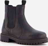 Hush Puppies leren kinder chelsea boots - Zwart - Maat 25 - Echt leer