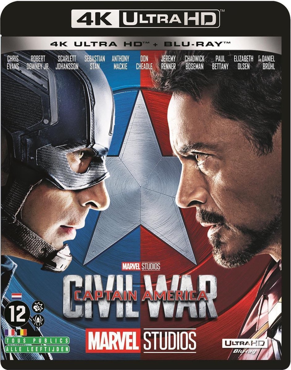 Captain America - Civil War (4K Ultra HD Blu-ray) (Import geen NL ondertiteling)-