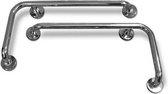 Safe gebogen wandbeugels - Safe Gebogen Wandbeugel 90° RVS 300 bij 600 mm rechts - Comfort Hulpmiddel - Veilig baden en douchen