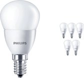 Voordeelpak 6x Philips CorePro LEDluster E14 P45 5.5W 827 Matt | Vervangt 40W.