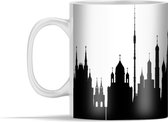 Mok - Illustratie van een silhouet van de skyline van Moskou - 350 ml - Beker