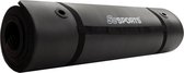 ScSports - Fitnessmat -Trainingsmat met ophangogen - 185 cm x 80 cm x 1,5 cm - Zwart