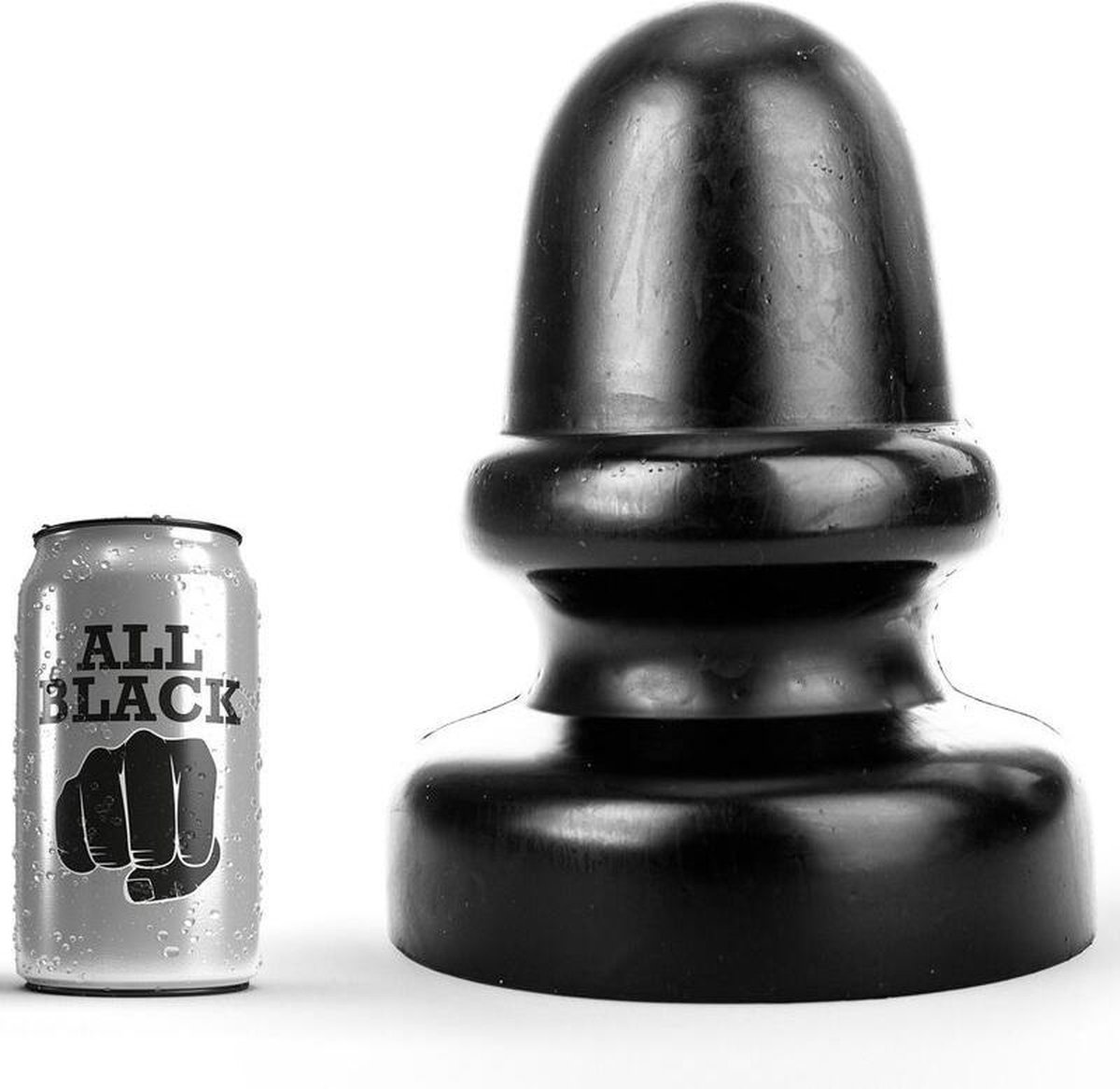 Goedkoopste All Black Anaal Dildo 23 cm - zwart