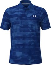 UA Iso-Chill Fog Stripe Polo-Royal Blauw maat: XXL    heren > golf kleding > polo