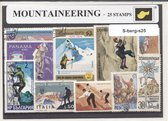 Bergbeklimmen – Luxe postzegel pakket (A6 formaat) : collectie van 25 verschillende postzegels van bergbeklimmen – kan als ansichtkaart in een A6 envelop - authentiek cadeau - kado