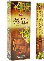 Encens HEM - Sandal Vanilla - Slof (6 paquets / 120 bâtons)