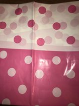 Tafelkleed Fuchsia roze Gestipt 130 X 180 Cm