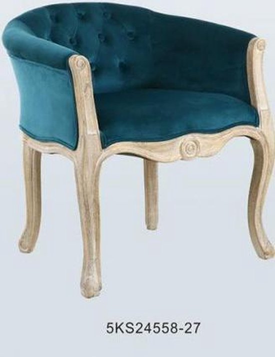 Nachtkastje - bed header linen rubberwood 160x10x120 turquoise - turquoise