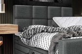 Elektrische Boxspring Manhattan - Inclusief 7-comfortzones pocketveringmatras en koudschuimtopper - Antraciet - 160x200 cm