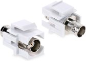 kwmobile BNC keystone modules - Connector voor patchkabels naar ethernetkabels - Coax netwerkkabel aansluiting - Keystone jacks - 2 stuks