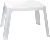 Kunststof kindertafel wit 55 x 66 x 43 cm - Kindertafel buiten - Bijzettafel
