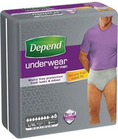 Depend Pants Incontinentiebroekjes voor mannen Maximum maat L/XL - 9 stuks