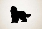 Silhouette hond - Cao Da Serra De Aires - L - 75x95cm - Zwart - wanddecoratie