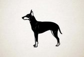 Wanddecoratie - Hond - Manchester Terrier 1 - XS - 25x26cm - Zwart - muurdecoratie - Line Art