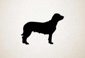 Silhouette hond - Hanover Hound - M - 60x83cm - Zwart - wanddecoratie