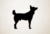 Silhouette hond - Hare Indian Dog - S - 45x47cm - Zwart - wanddecoratie