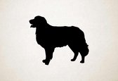 Silhouette hond - Hovawart - M - 60x73cm - Zwart - wanddecoratie