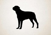 Silhouette hond - Rotweiler - L - 75x83cm - Zwart - wanddecoratie