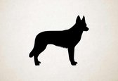 Silhouette hond - Czechoslovak Wolfdog - Tsjechoslowaakse Wolfhond - XS - 25x30cm - Zwart - wanddecoratie