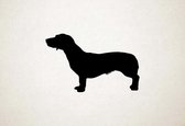 Silhouette hond - Drever - M - 57x90cm - Zwart - wanddecoratie