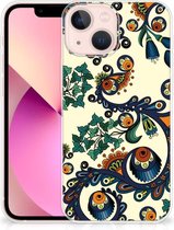 Hoesje maken Geschikt voor iPhone13 mini Telefoonhoesje met Naam Barok Flower