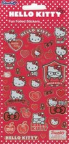 foliestickers Hello Kitty meisjes rood/wit 35 stuks