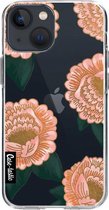 Casetastic Apple iPhone 13 mini Hoesje - Softcover Hoesje met Design - Winterly Flowers Print