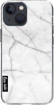 Casetastic Apple iPhone 13 mini Hoesje - Softcover Hoesje met Design - White Marble Print
