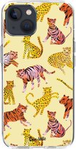 Casetastic Apple iPhone 13 Hoesje - Softcover Hoesje met Design - Wild Cats Print