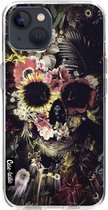 Casetastic Apple iPhone 13 Hoesje - Softcover Hoesje met Design - Garden Skull Print