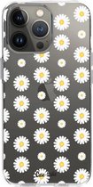 Casetastic Apple iPhone 13 Pro Hoesje - Softcover Hoesje met Design - Daisies Print