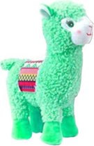 knuffellama Lama Medio junior 20 cm pluche groen