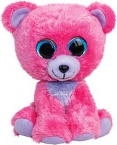 knuffel Lumo Bear Raspberry roze 15 cm