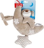 knuffelmaan en -hond junior 30 cm pluche lichtbruin