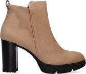 Paul Green 9961 Enkellaarsjes - Enkelboots met rits - Dames - Camel - Maat 40