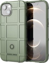 Mobigear Rugged Shield TPU Backcover Hoesje - Geschikt voor Apple iPhone 13 Mini - Groen