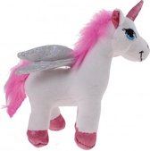 knuffel pegasus eenhoorn 18 cm wit