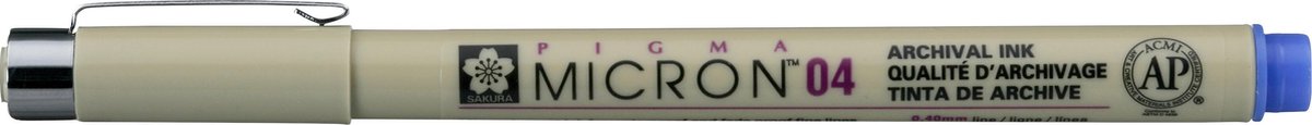 Sakura Pigma Micron 04 pen blauw