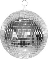Spiegelbol - discobol zilver - 30 cm