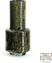 Design Vaas Nuovo - Fidrio MOUNTAIN GREEN - glas, mondgeblazen bloemenvaas - diameter 14,5 cm hoogte 30 cm