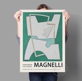 Alberto Magnelli Print Poster Wall Art Kunst Canvas Printing Op Papier Met Waterproof Inkt 15x20cm Multi-color